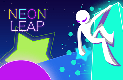 Neon Leap gameplay background